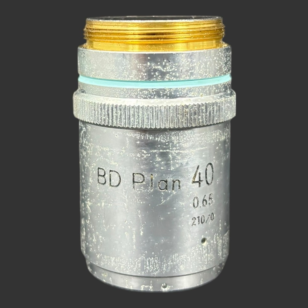Vintage Nikon BD Plan 40 0.65 210/0 Microscope Objective Lens