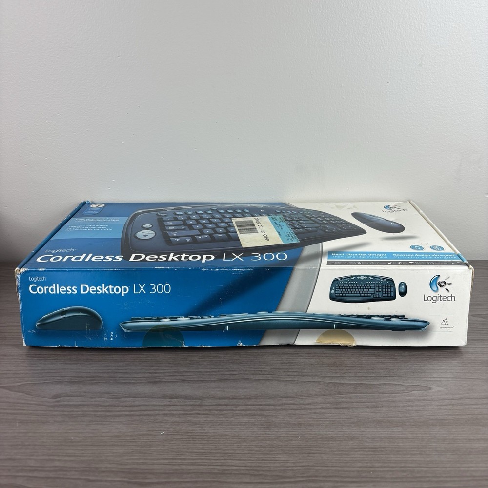 Logitech Cordless LX300 Desktop Express Keyboard and Mouse Combo