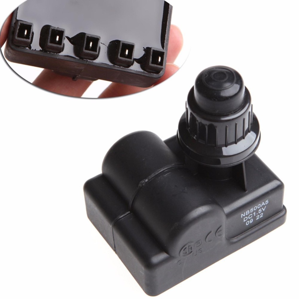 BBQ Grill 5 Outlet Push Button AA Battery Igniter Ignitor Spark Generator