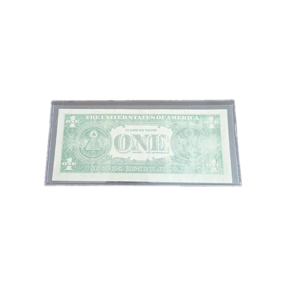 2006 U.S. One Dollar Error Note Crisp Uncirculated Pristine Front-Low Ink Back