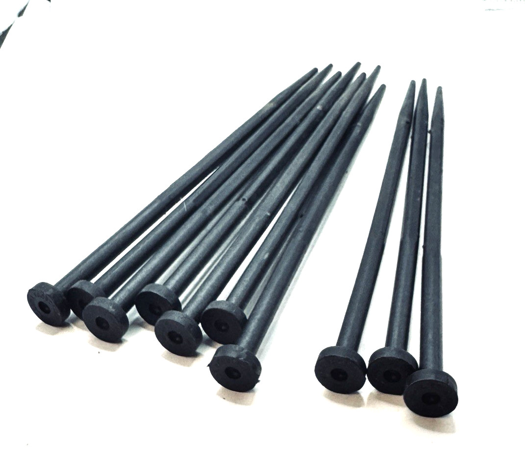 10-Pk EcoBorder Black 10-in Plastic Multipurpose Landscape Nail