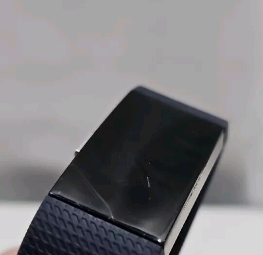 Fitbit Charge 2 Activity Tracker - Silver Black Blue Band With Charging Cable