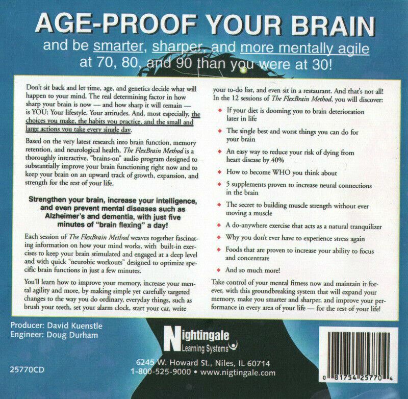 NIGHTINGALE CONANT The Flex Brain Method (7 CD Audio Set) With Workook CD