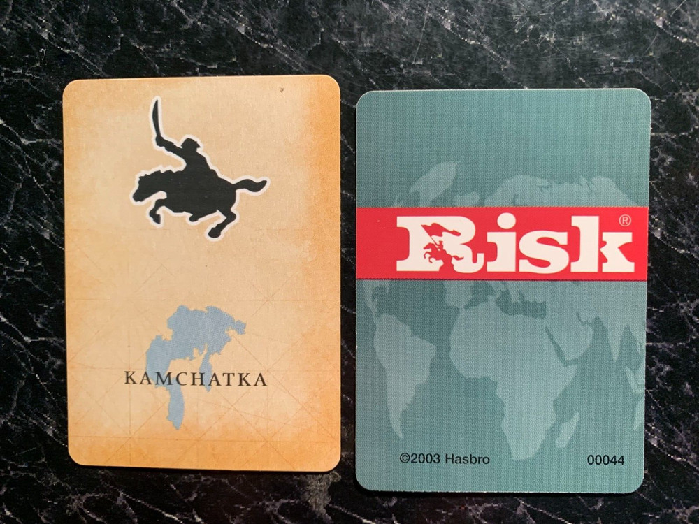 Risk    2003    KAMCHATKA      CARD Replacement Game Piece  HASBRO