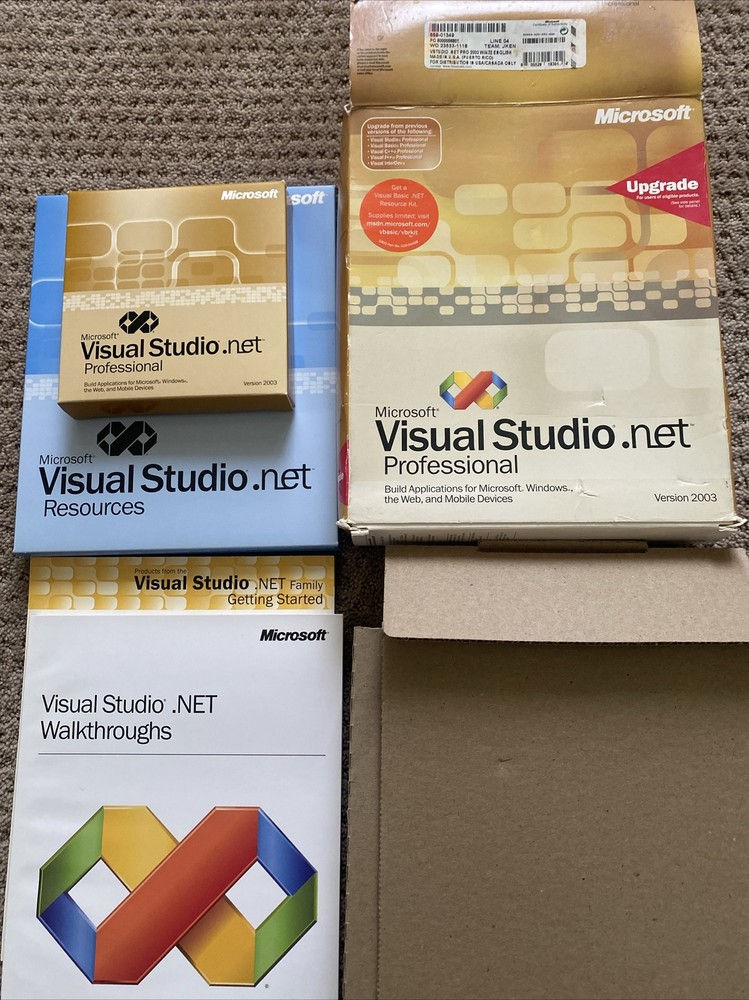 Microsoft Visual Studio .NET Professional 2003 Upgrade 1 User with Prod Key