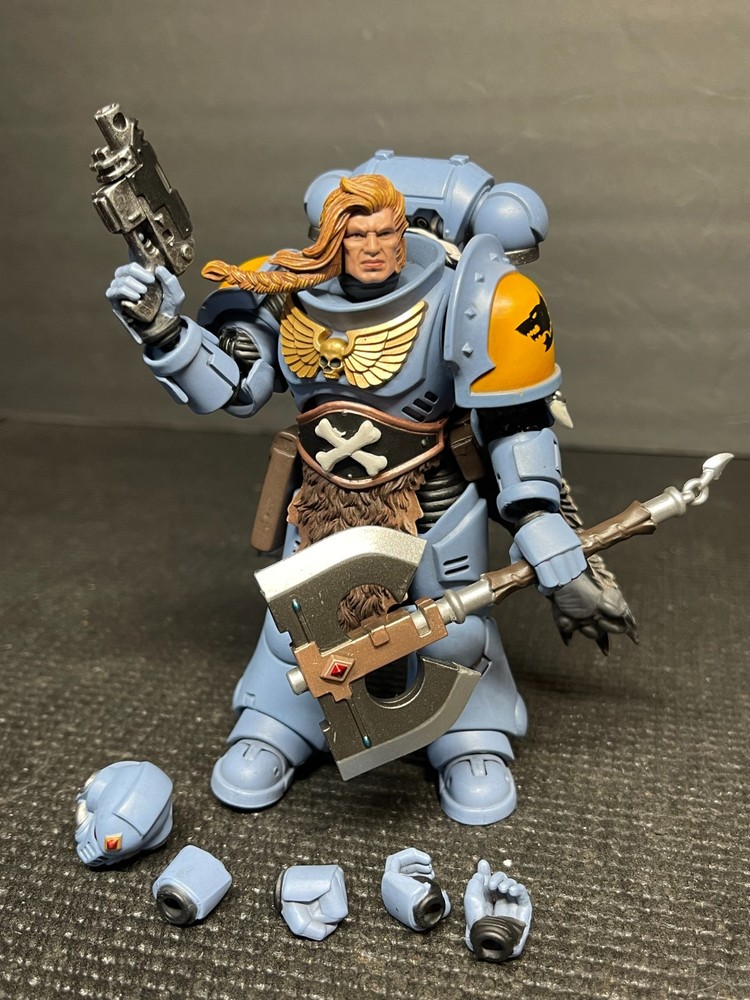 Joytoy Warhammer 40k Space Marines Space Wolves Claw Pack Logan Ghostwolf