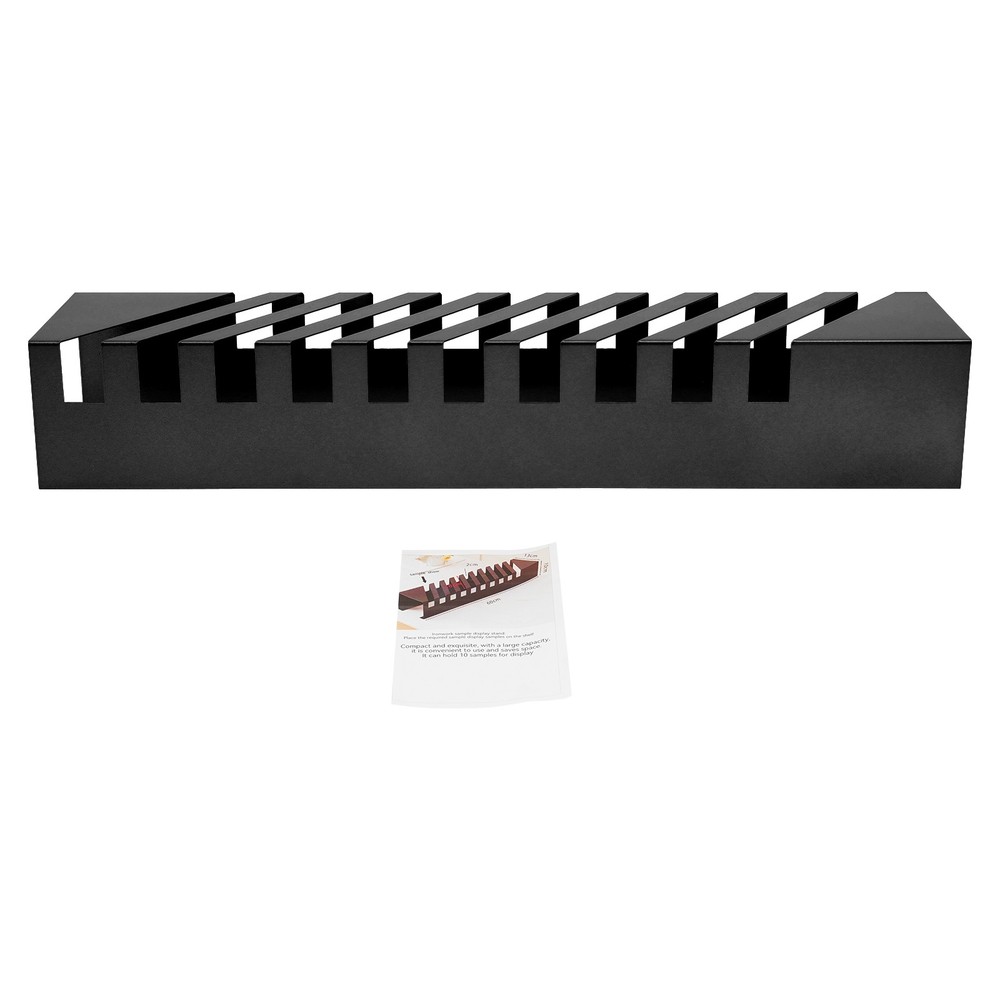Small Tile Display Rack Countertop 10 Slots Tile Display Stand Tile Display Rack