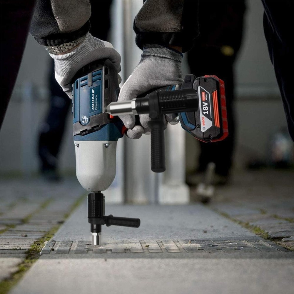 Black Electric Rivet Gun Conversion Adapter With Multi Size Nozzles