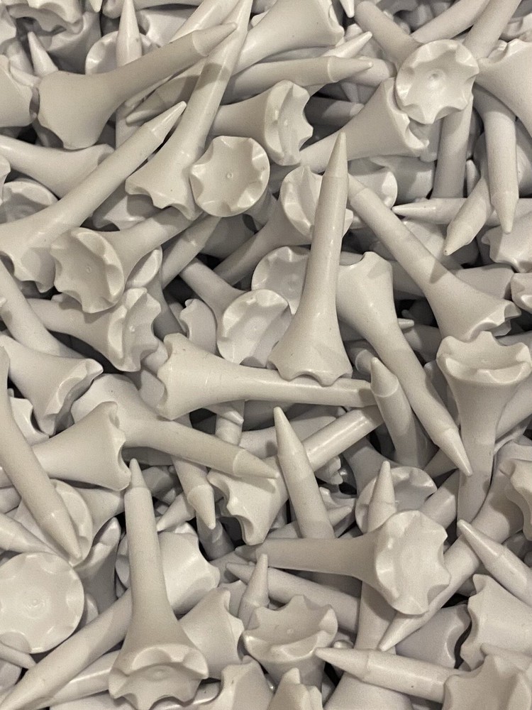 1.5 White Plain Golf Tee Evolution PTS Plastic Short Tee Iron Epik