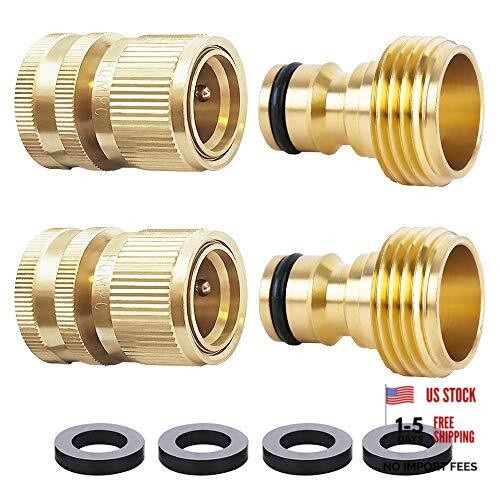 Garden Hose Quick Connect Solid Brass Quick Connector Garden Hose 2 Sets