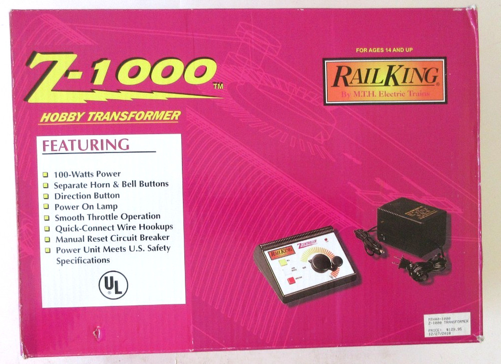 MTH 40-1000  Z-1000 Hobby Transformer & Controller    tested