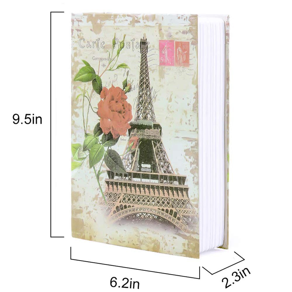 Hidden Book Safe Lockable Dictionary Style Secret Storage Box with Key