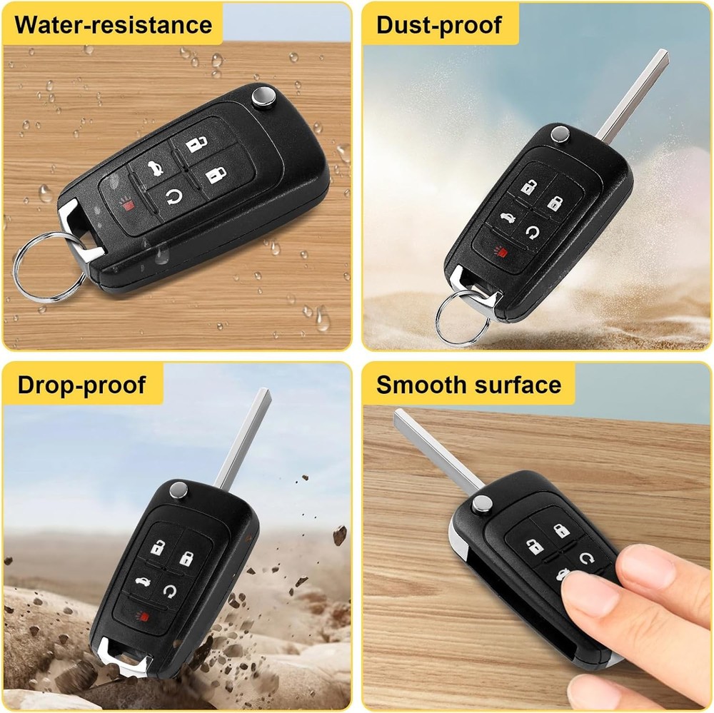 Flip Key Fob Replacement for Chevy GMC 2010-2019