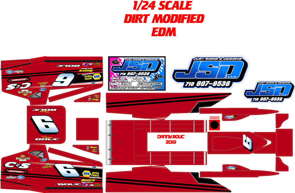 EDM MUDBOSS DIRT MODIFIED 1X24 SCALE DANNY BOUC 2019 THEME WRAP