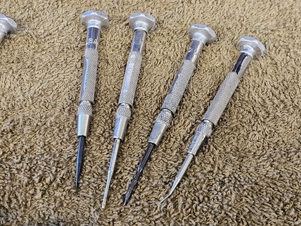 19 KD Precision Screwdriver Mini Driver Bit Slotted Set Changeable Tips USA