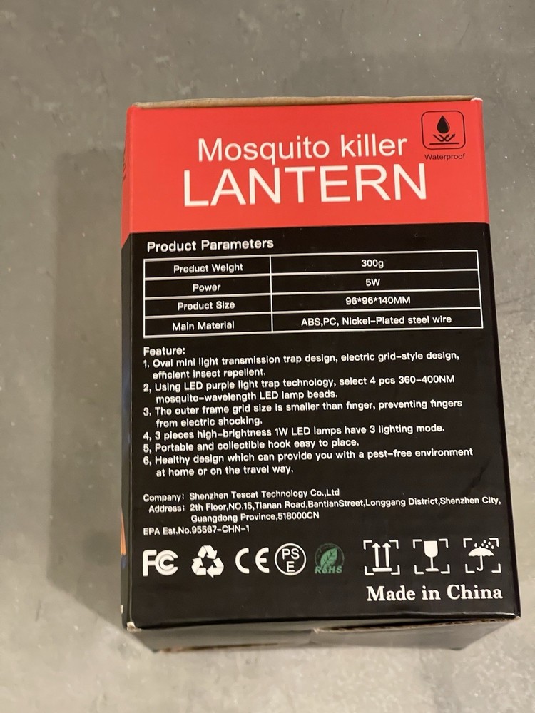Hanging Mosquito Killer Lantern USB Charging Rainproof