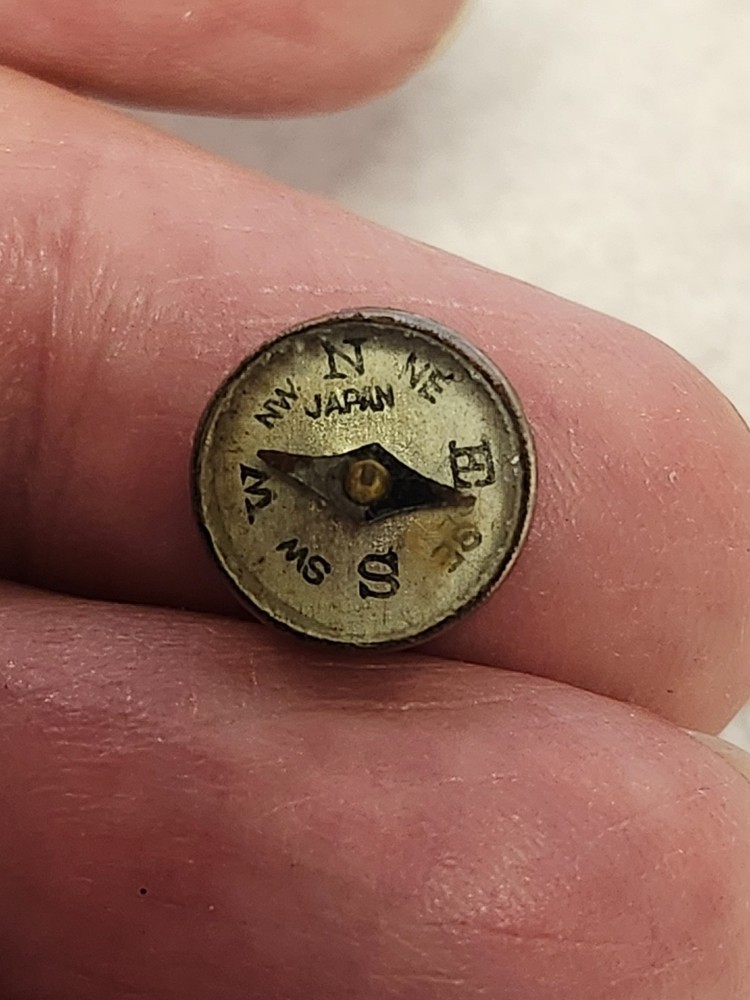 Mini Compass Miniature Small Tiny Vintage Metal Compasses