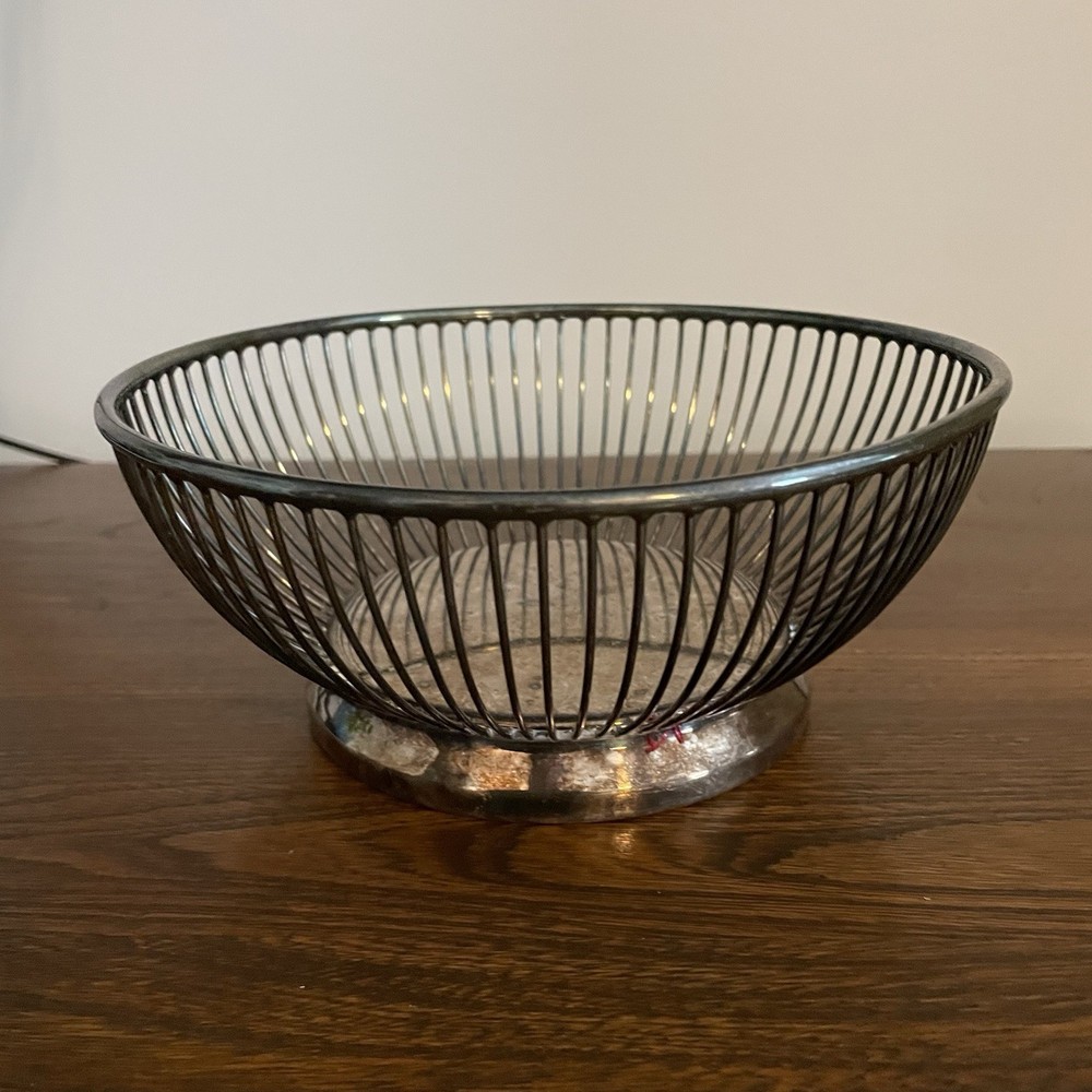 Gorham Silverplate EP Electro Plated YC-741 Italy Mid Century Modern Bowl 8”