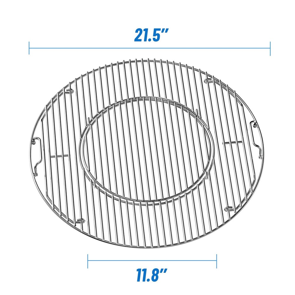 Skyflame Charkettle DoubleSide Hinged Cooking Grate, Gourmet BBQ System Repla...