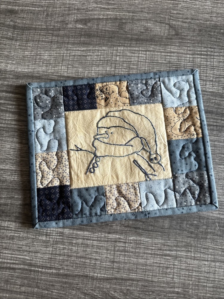 Mini Snowman Stitchery Quilt