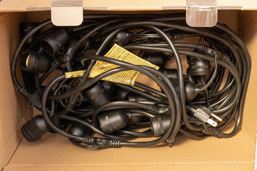 #1 Feit Electric 48ft LED Filament String Light Set Item 710090 Open Box