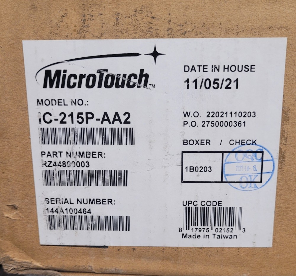 Used MicroTouch 21.5" LCD All-In-One - Android - IC-215P-AA2