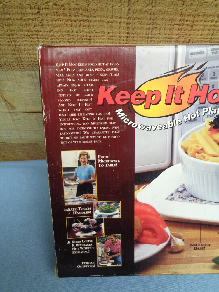 Vintage "Keep It Hot" Microwaveable Hot Plate Granite