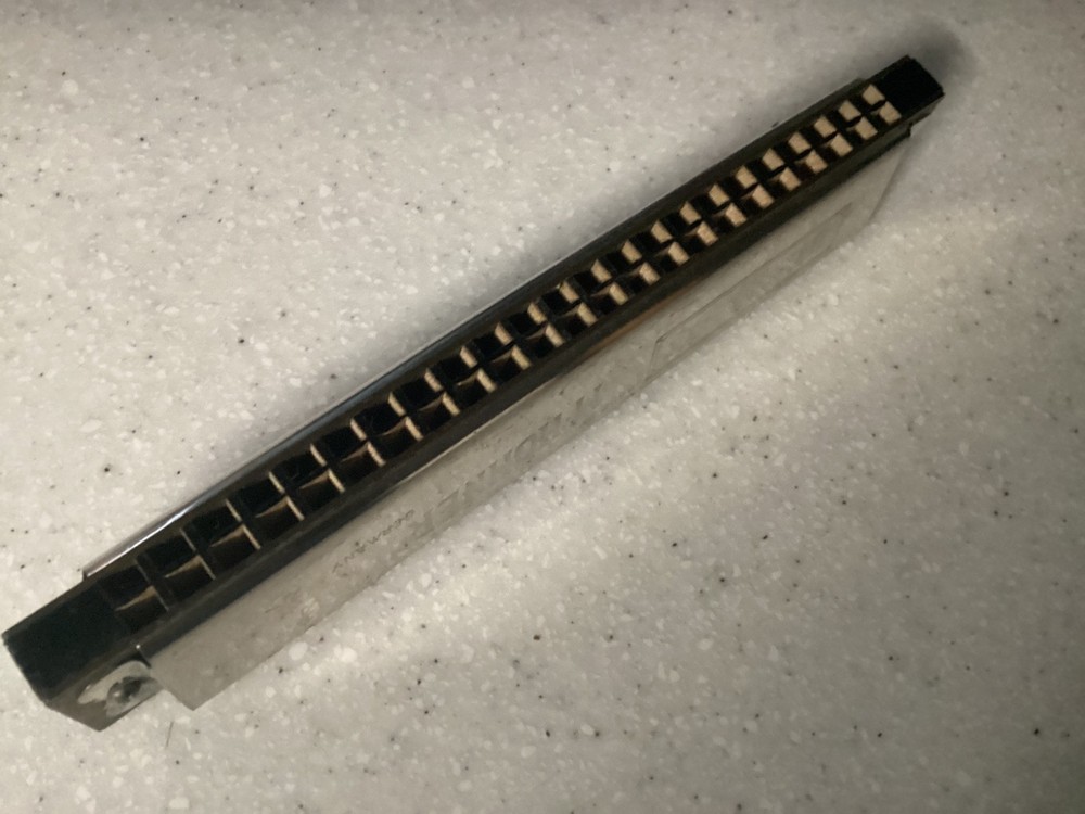 Vintage Pre-War Hohner Chromatic Harmonica Excellent.