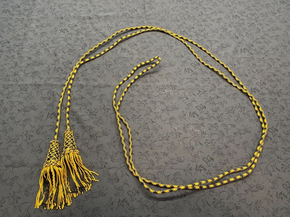 BLACK & GOLD PONTIFICAL CINCTURE WITH TASSELS