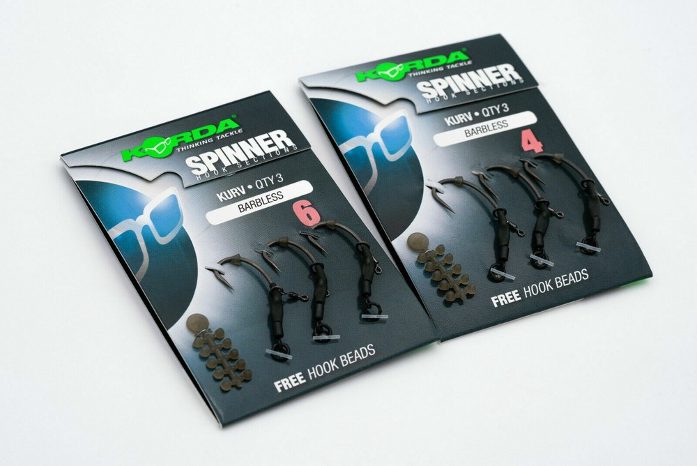 Korda Kurv Spinner / Ronnie Rig Hooks Sections -  * All Sizes Available *