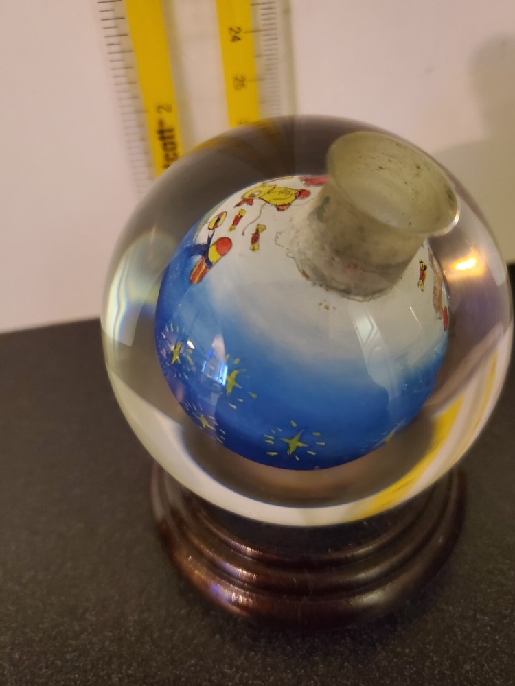 Vintage reverse hand-painted Ball