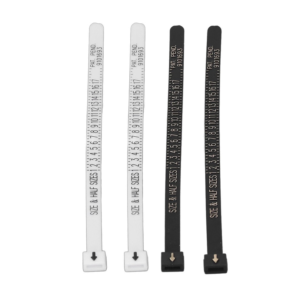 10 Pcs Ring Sizer Accurate Clear Printing Lightweight Portable Finger Ring Sizer