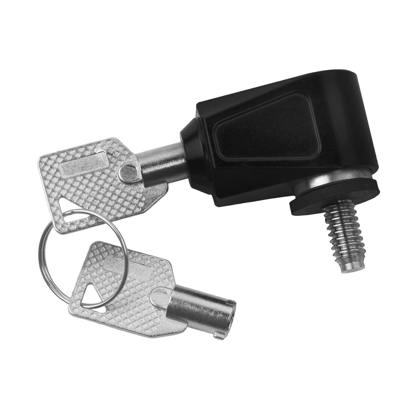 Black Seat Lock Push Pin 2 Keys Anti Theft Set For Harley Dyna Softail Touring