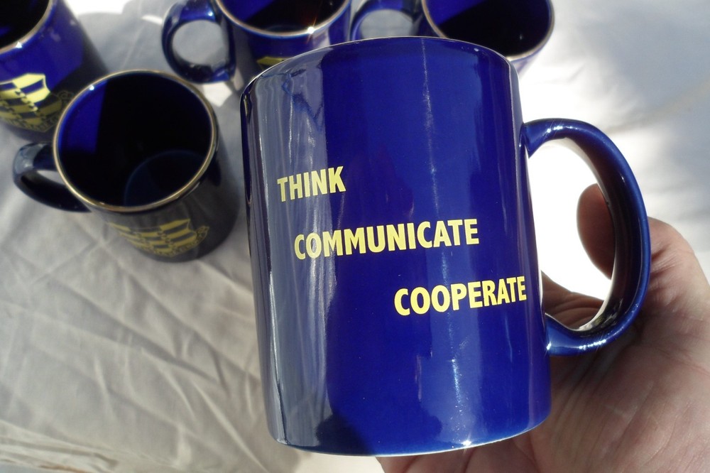 61 Air Force Base Groupceramic mug, blue