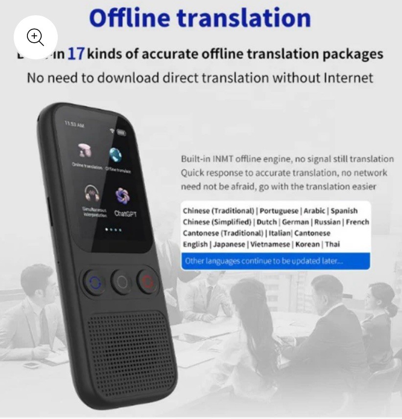 Language Translator Device, 138 Languages Supported, Instant Offline Language Tr