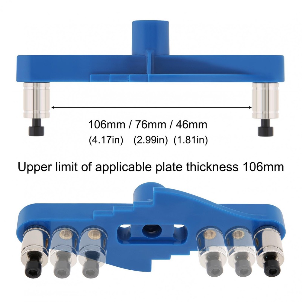 Dowel Jig Kit Self Centering Drill Guide Center Scriber Line Doweling Hole Tools