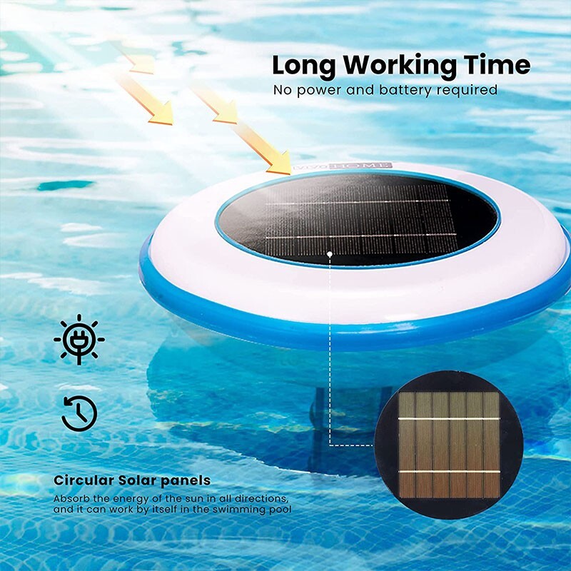 Solar Pool Ionizer Chlorine-Free Sun Shock & Water Purifier Up to 35,000 Gal