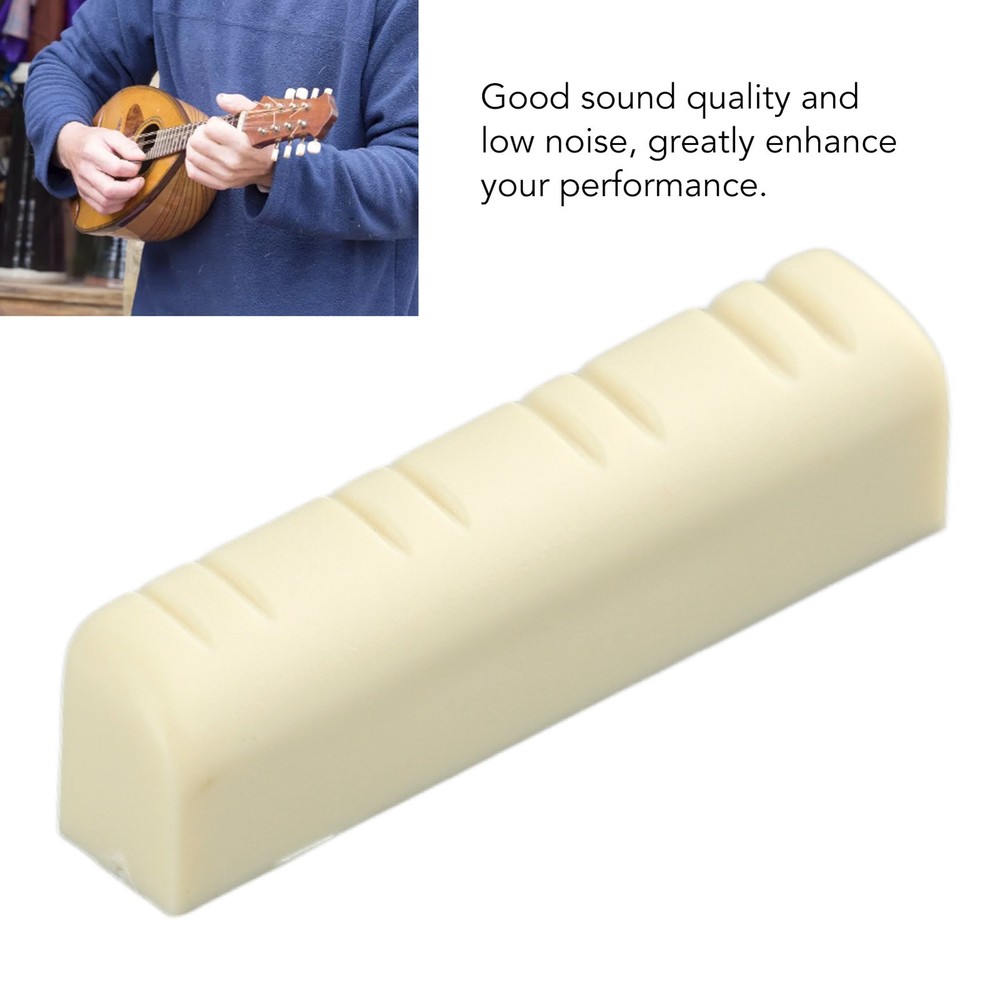 5Pcs Mandolin Bridge Nut 8 String Plastic 3.5cm Universal Instrument Accesso FFG