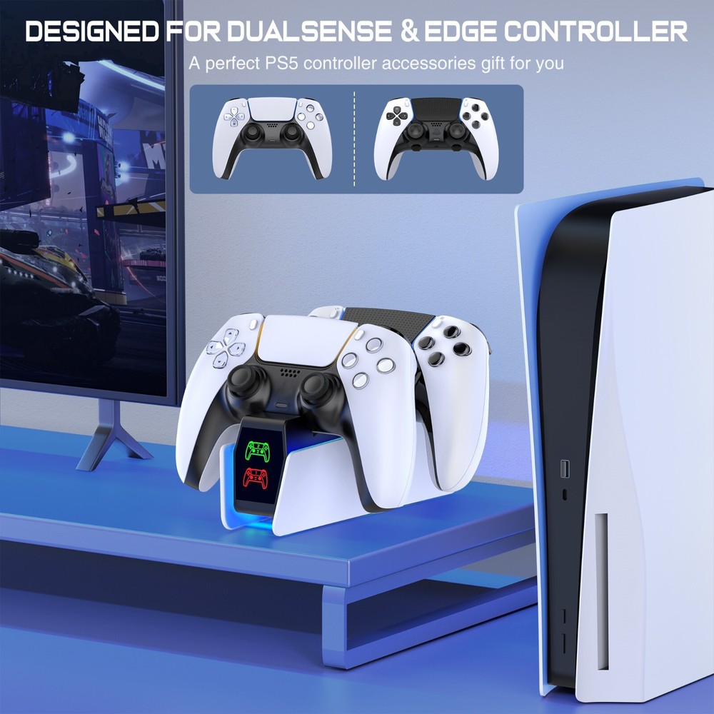 PS5 Controller Fast Charger Dock Station for Playstation 5 Dualsense Controllers