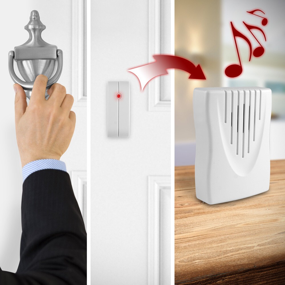 Knock Knock Wireless Door Chime with Vibration Smart Sensor