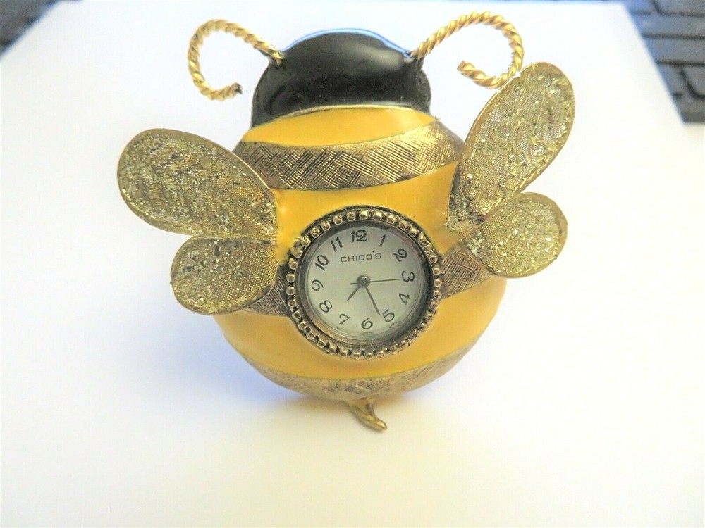 NEW CHICOS BUMBLEBEE DESK TOP CLOCK
