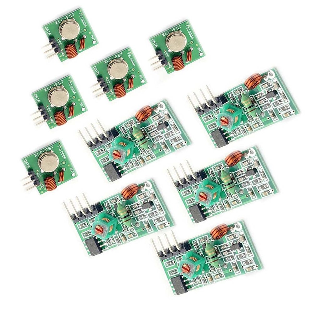 5 PCS 433M Transmitter Receiver Kit High Frequency Module Burglar Alarm