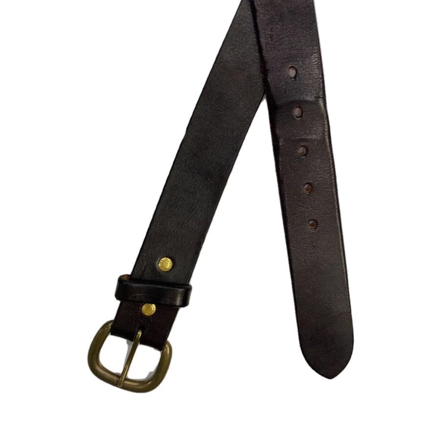 FUNNY Belt Leather Black Plain Men's