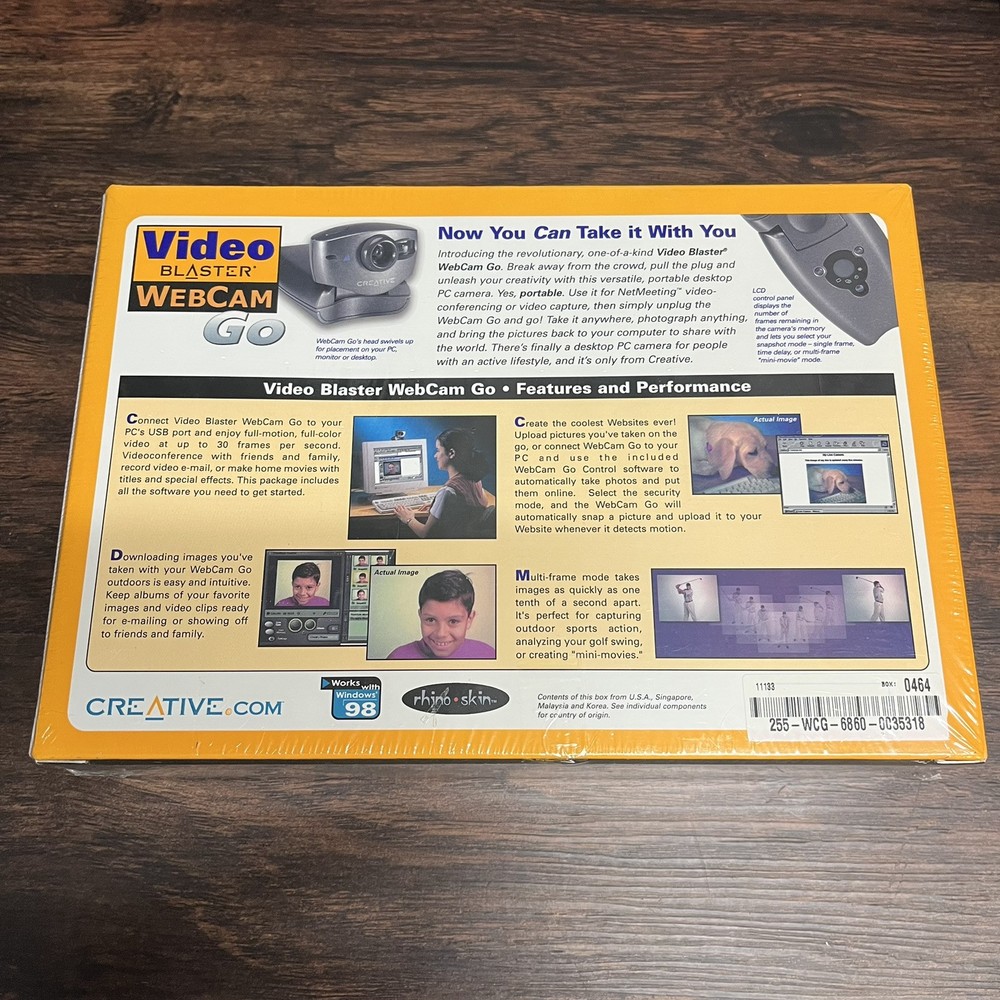 Creative CT6860 Video Blaster WebCam Go NOS Sealed