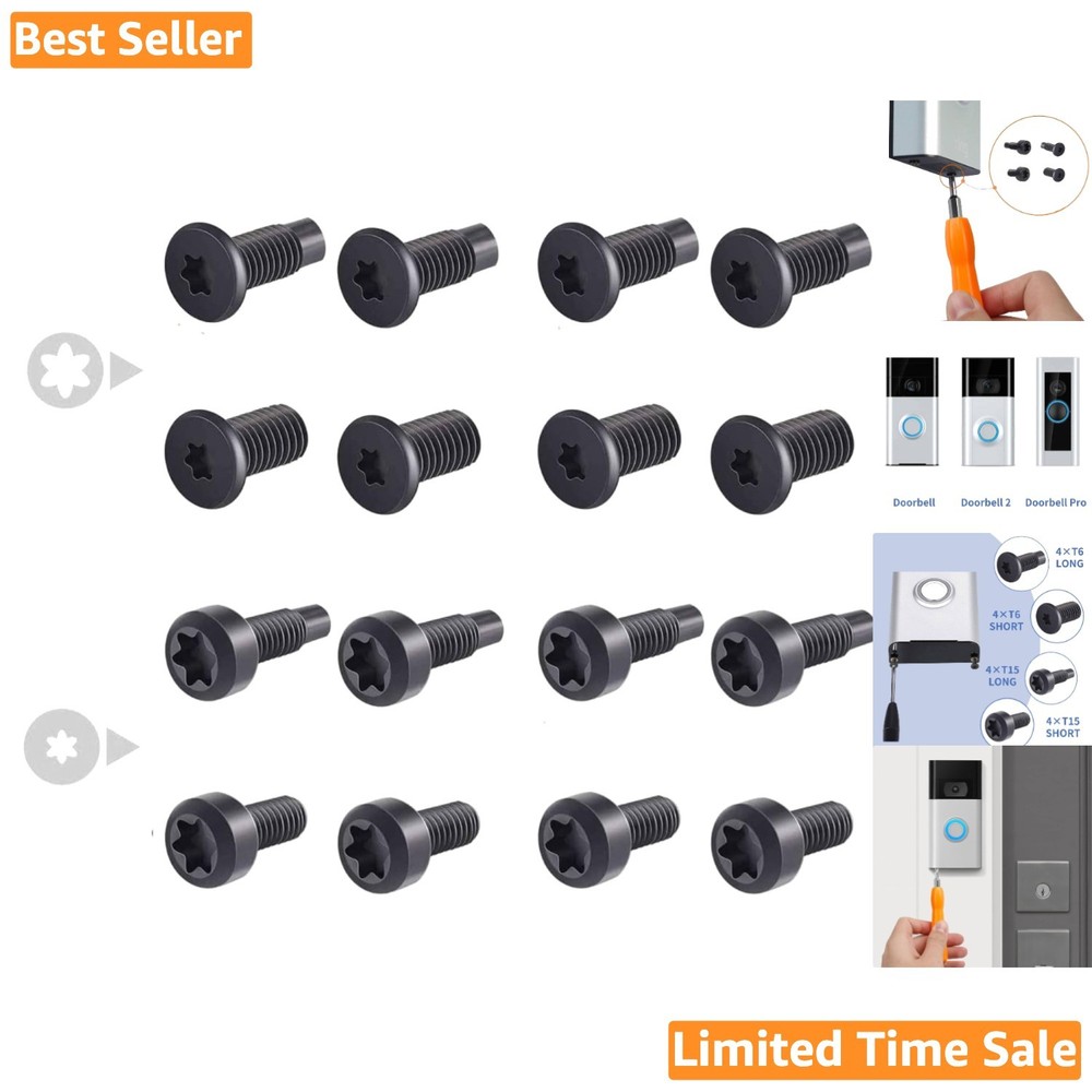 Durable Corrosion-Resistant Doorbell Screws Compatible with Ring 2/Pro Models