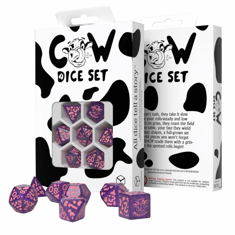 Cow Dice Set: RaMOOna