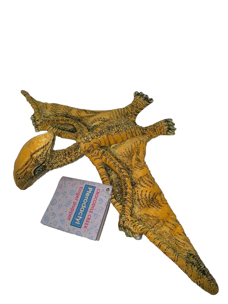 Crocodile Creek Pterodactyl Dinosaur Finger Puppet 1994 NWT