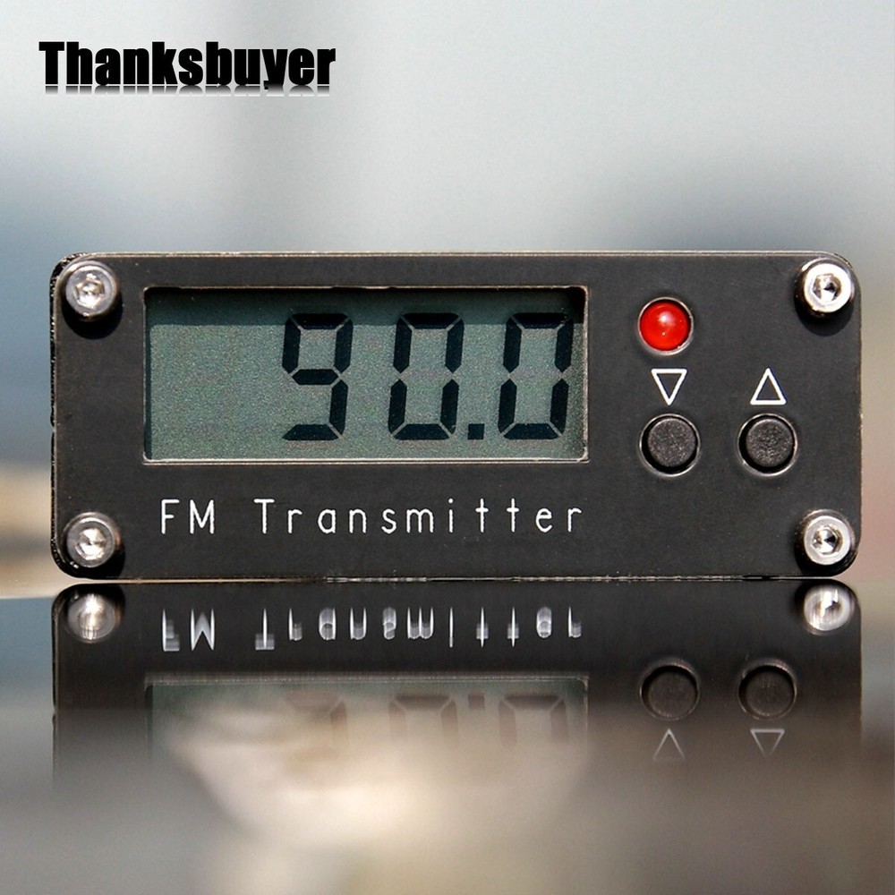 RC-FMD5W2 2KM Digital Display FM Transmitter 0.5W+1m Telescopic ANT