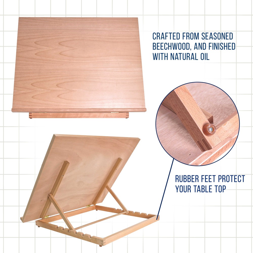 Extra Large Adjustable Wood Artist Drawing & Sketching Board