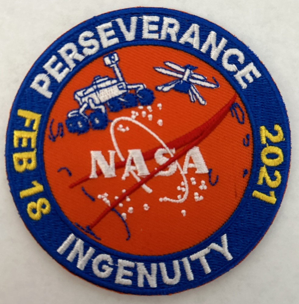 NASA JPL - MARS 2020 PERSEVERANCE ROVER - INGENUITY MISSION PATCH -3.5”